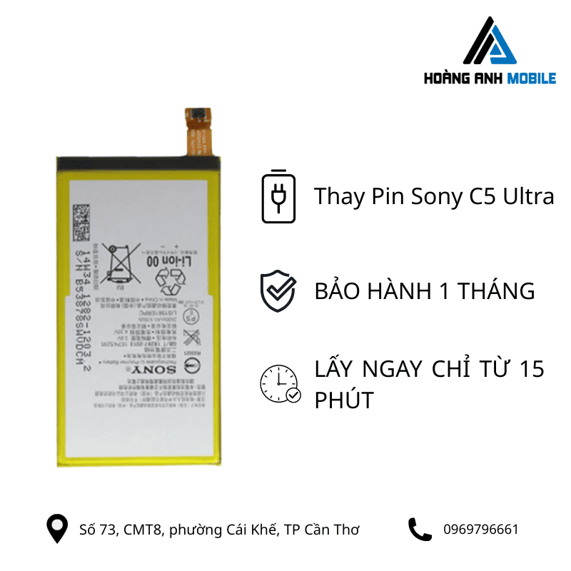 Thay Pin Sony C5 Ultra