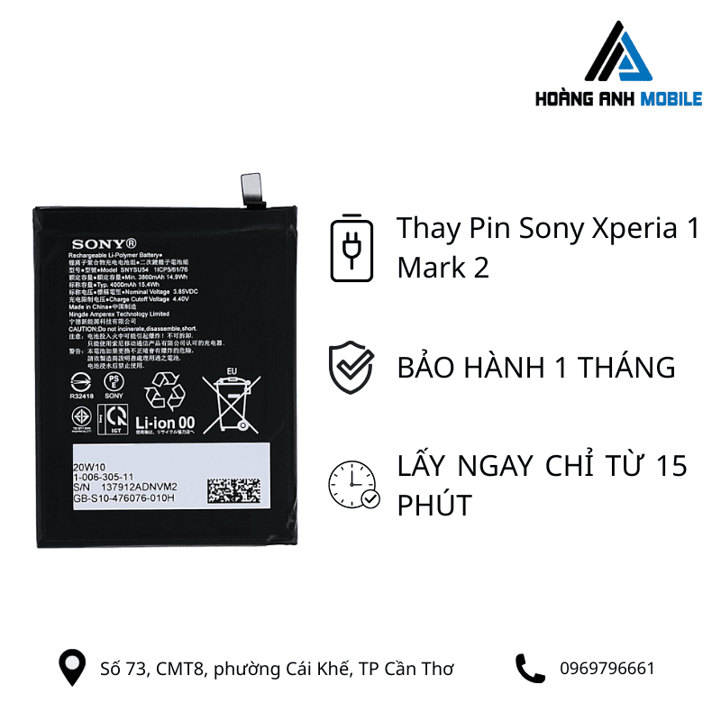 Thay Pin Sony Xperia 1 Mark 2