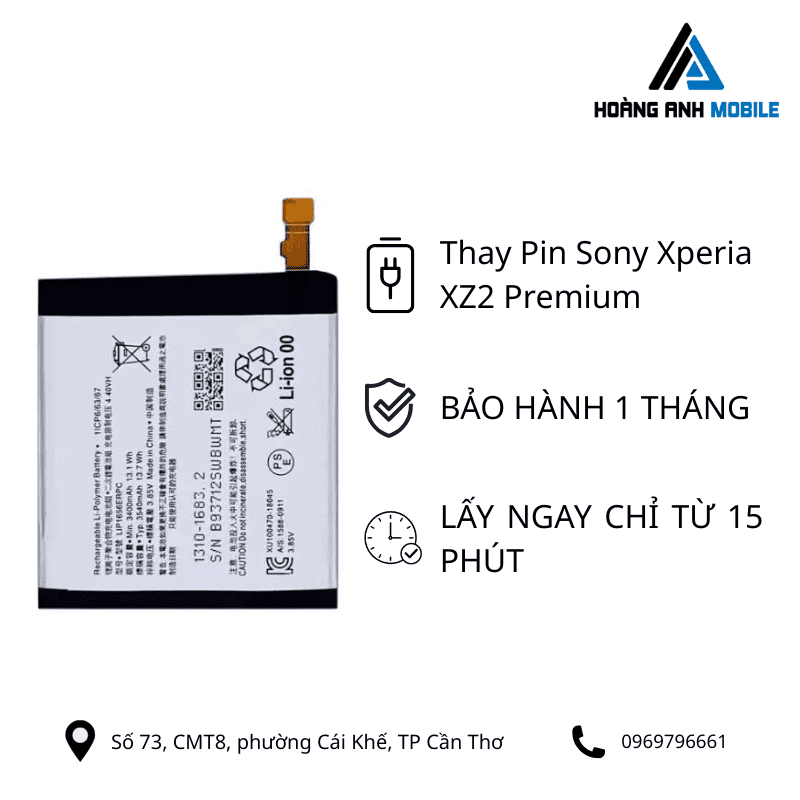 Thay Pin Sony Xperia XZ2 Premium