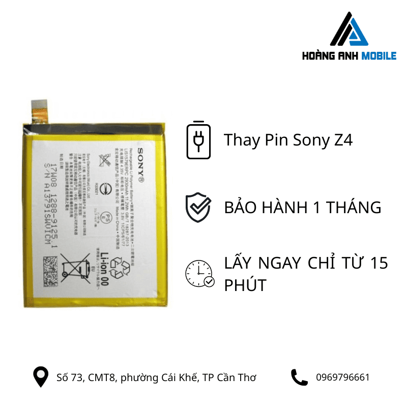 Thay Pin Sony Z4