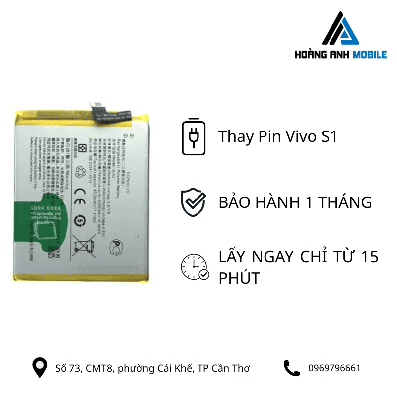 Thay pin Vivo S1