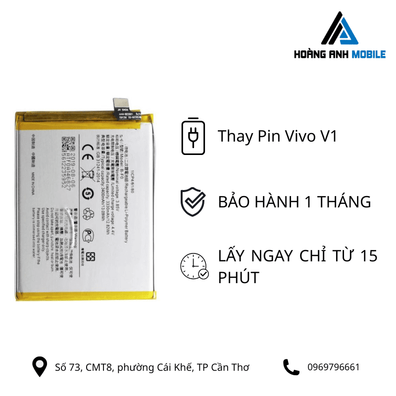 Thay pin Vivo V1