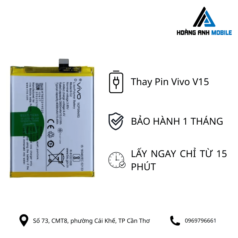 Thay pin Vivo V15