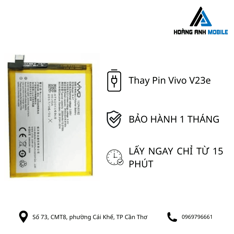 Thay pin Vivo V23e