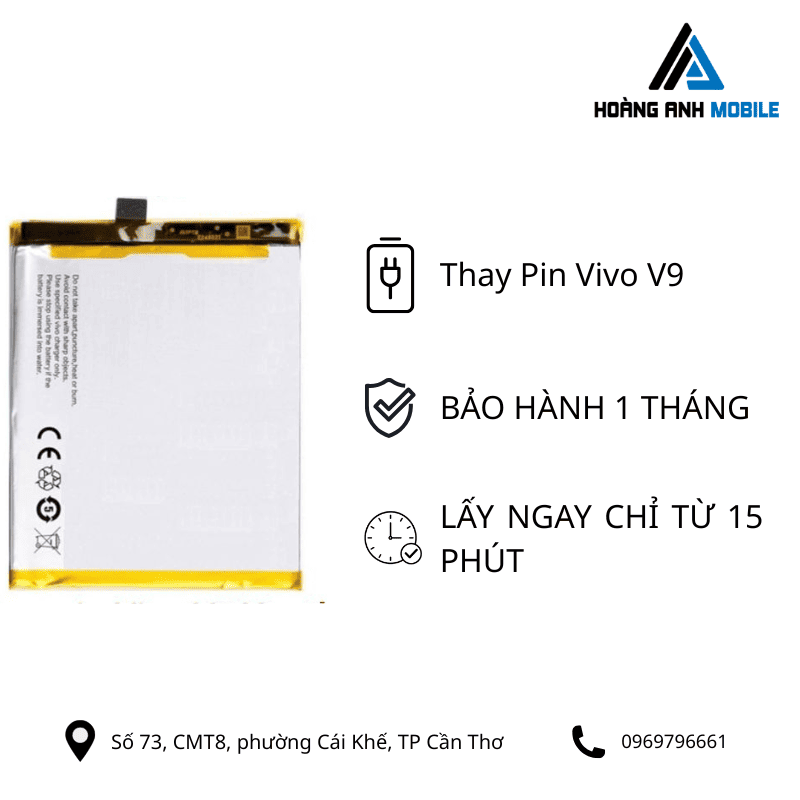 Thay pin Vivo V9