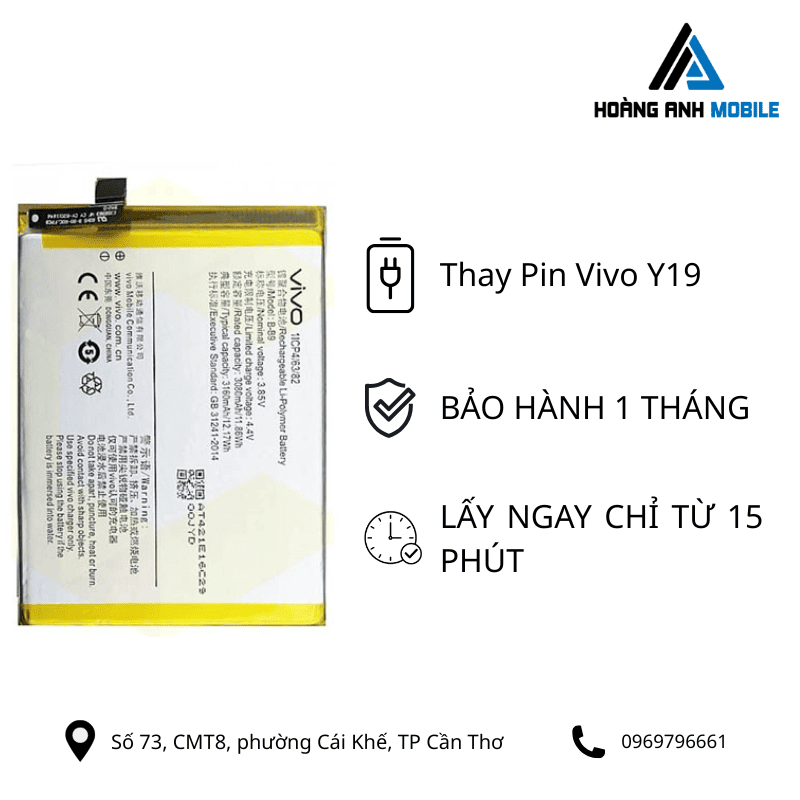 Thay pin Vivo Y19