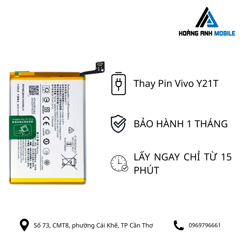 Thay Pin Vivo Y21T