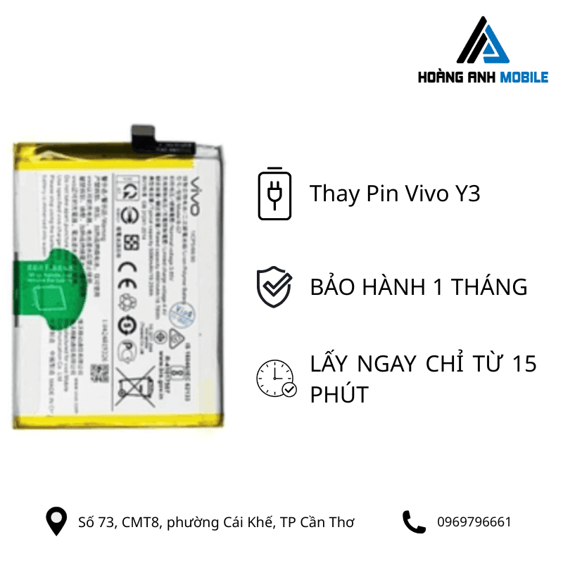 Thay pin Vivo Y3
