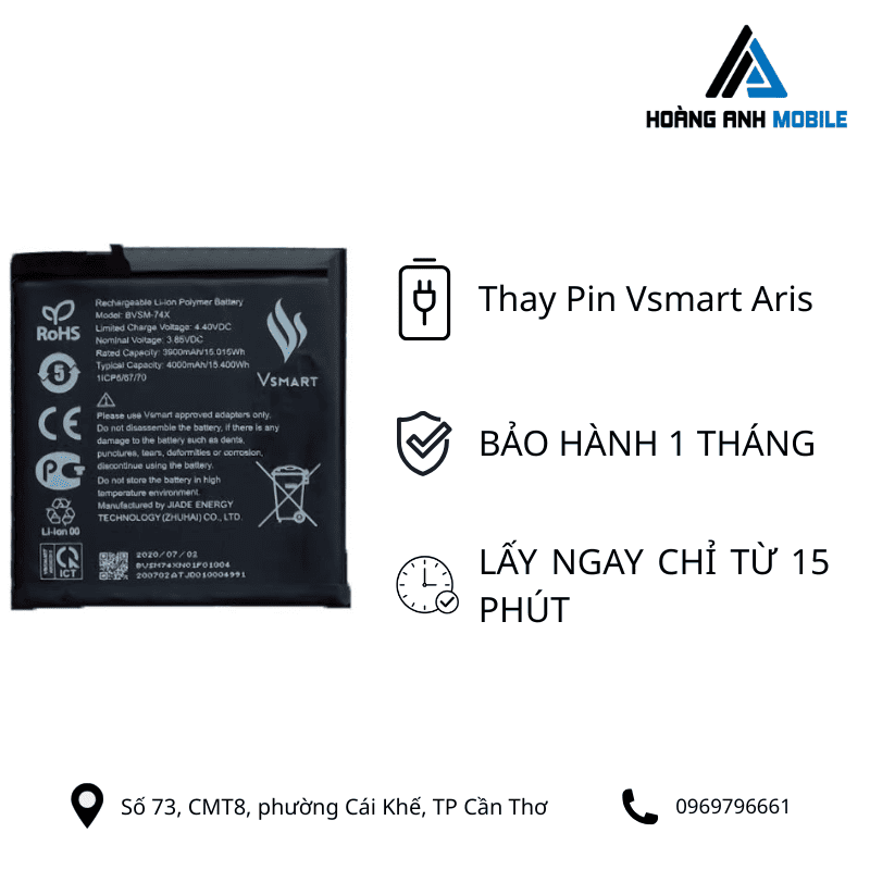 Thay Pin Vsmart Aris