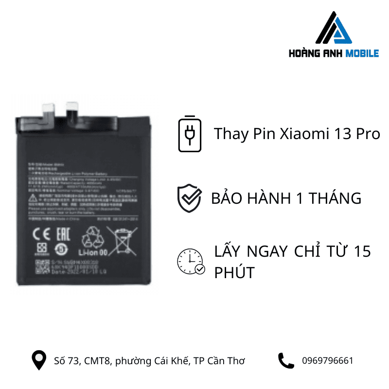 Thay Pin Xiaomi 13 Pro
