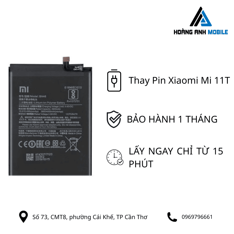 Thay Pin Xiaomi Mi 11T