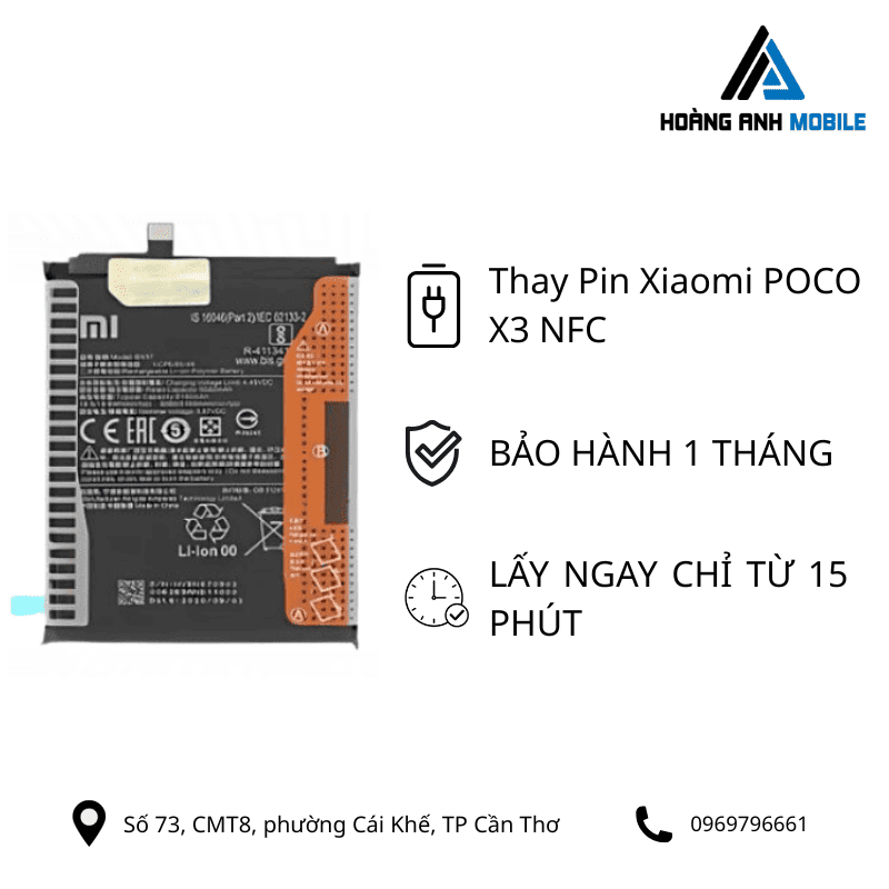 Thay Pin Xiaomi POCO X3 NFC