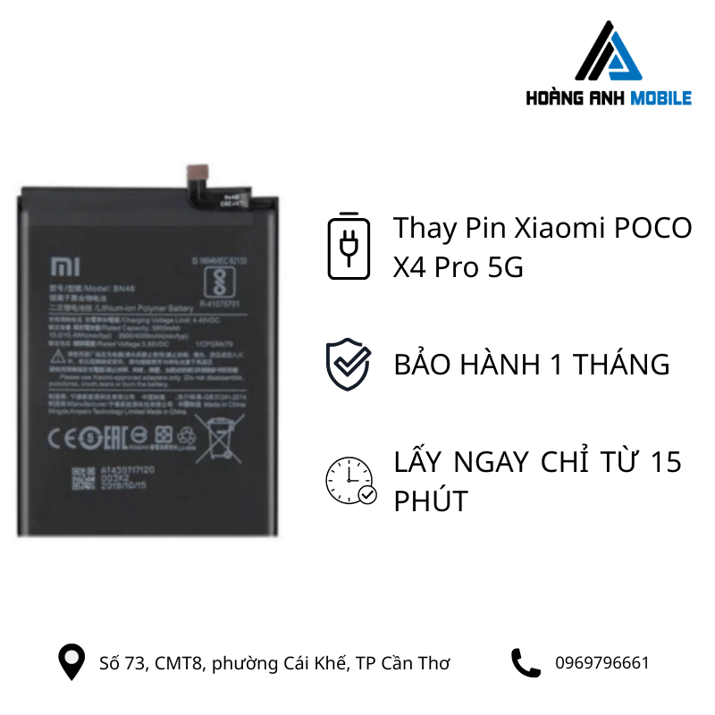 Thay Pin Xiaomi POCO X4 Pro 5G