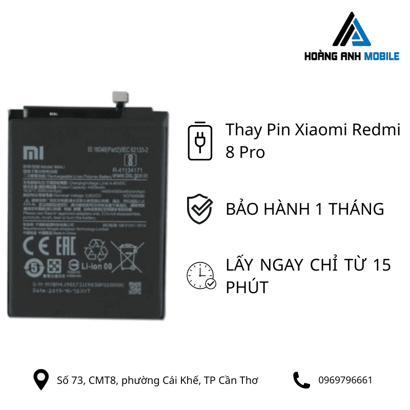 Thay Pin Xiaomi Redmi 8 Pro