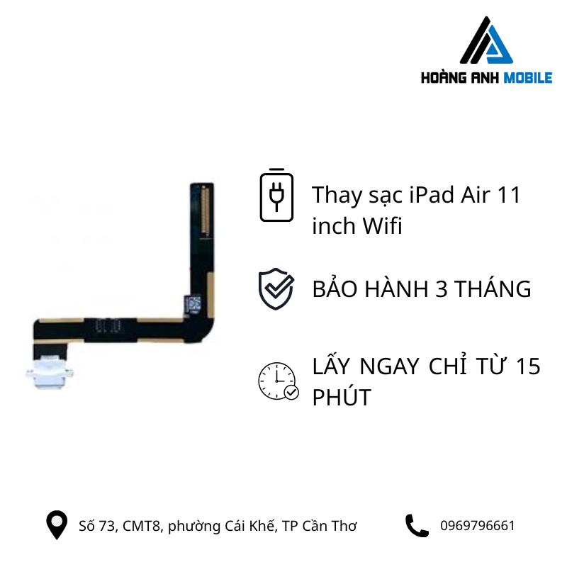 Thay sạc iPad Air 11 inch Wifi