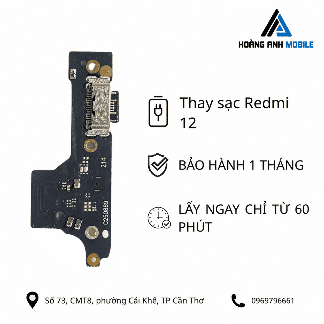 Thay sạc Redmi 12