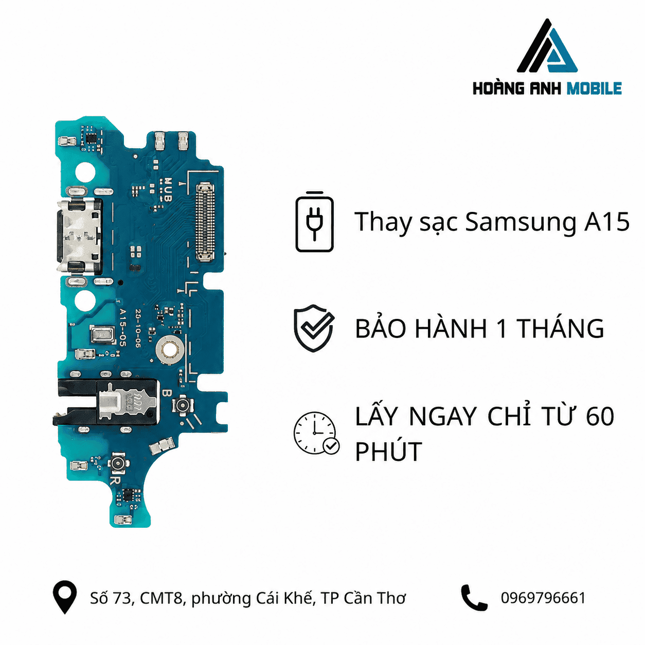 Thay sạc Samsung A15
