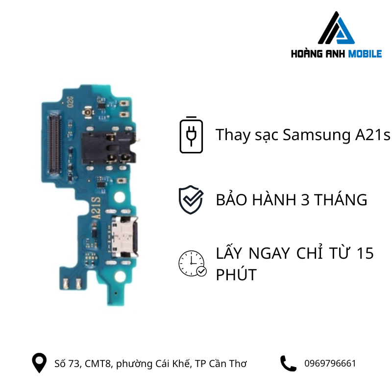Thay sạc Samsung A21s