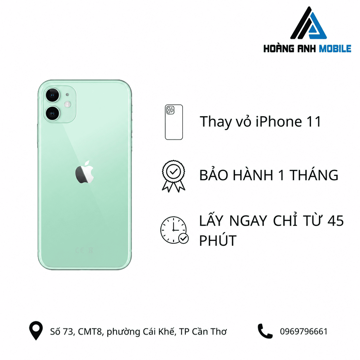 Thay vỏ iPhone 11