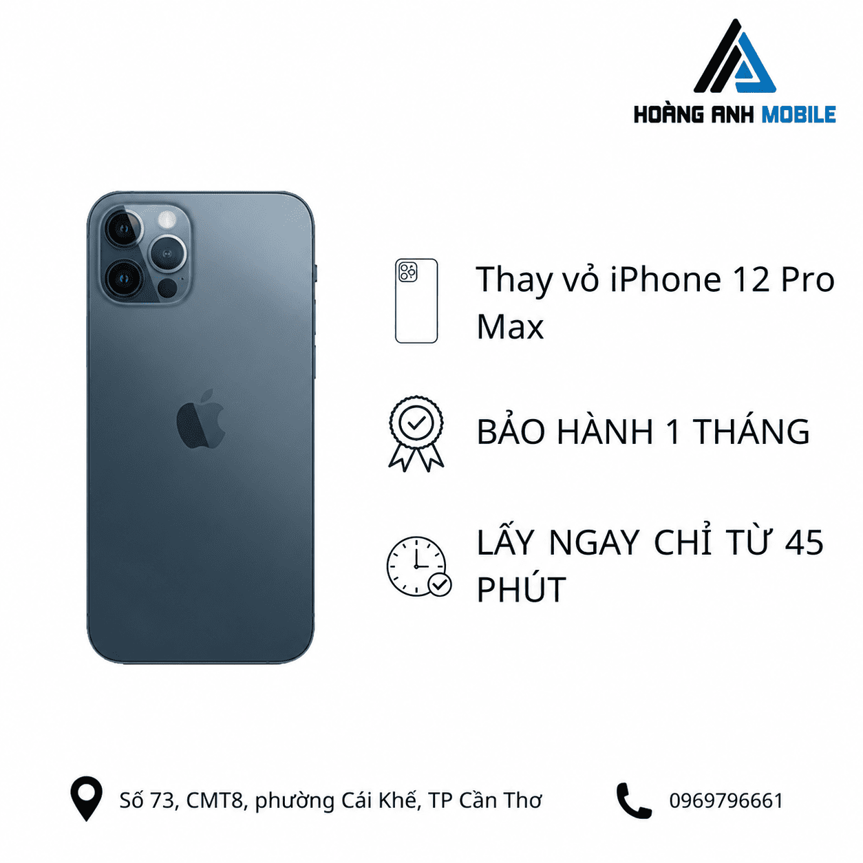 Thay vỏ iPhone 12 Pro Max