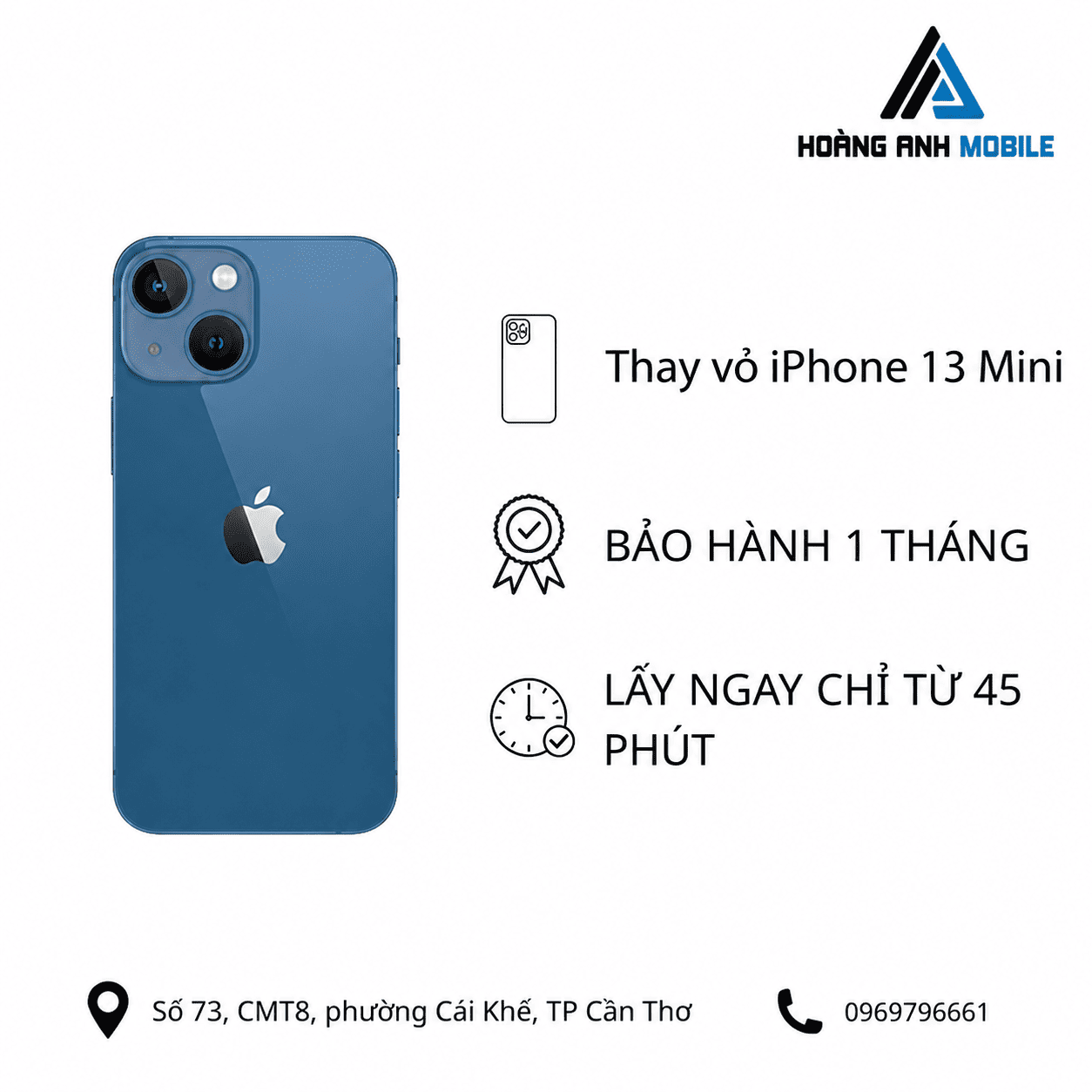 Thay vỏ iPhone 13 Mini