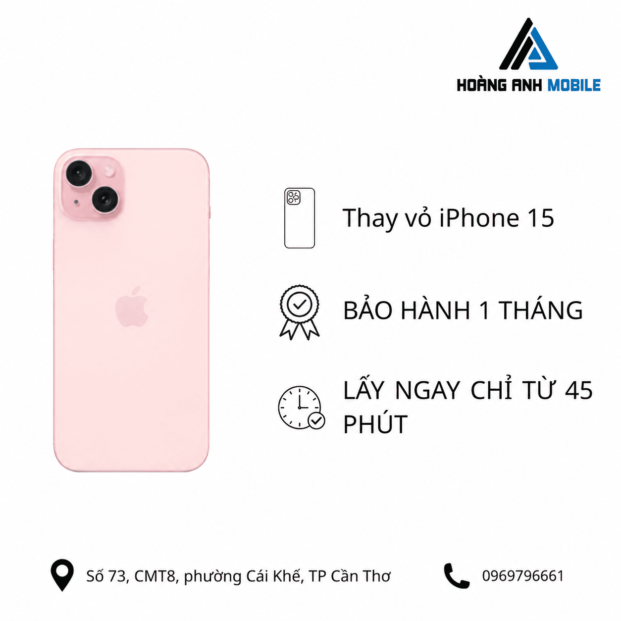 Thay vỏ iPhone 15