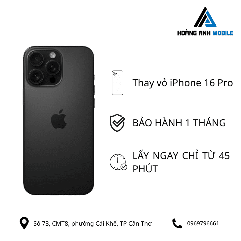 Thay vỏ iPhone 16 Pro
