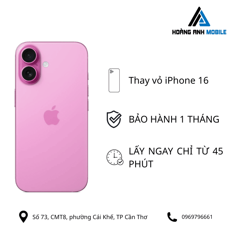 Thay vỏ iPhone 16