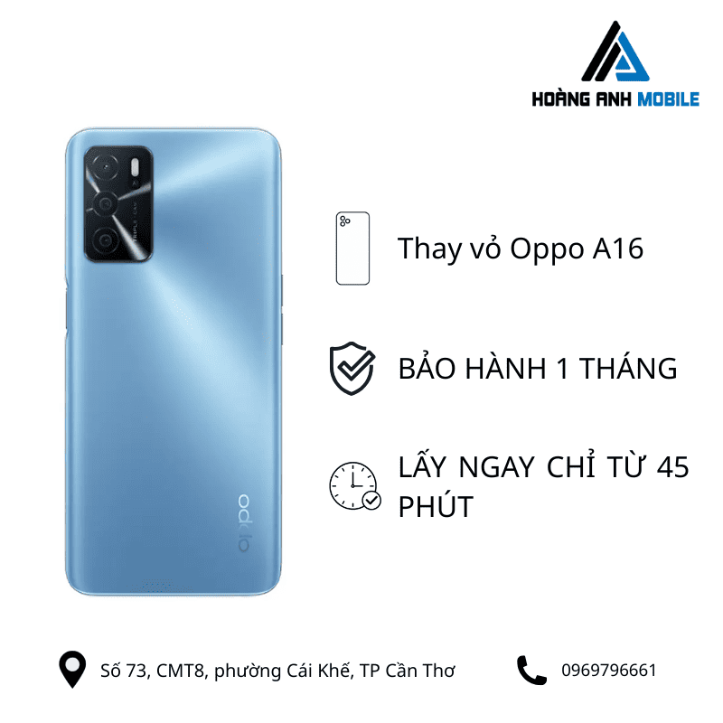 Thay vỏ Oppo A16