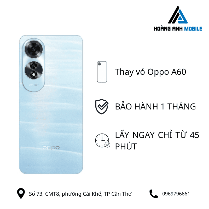 Thay vỏ Oppo A60