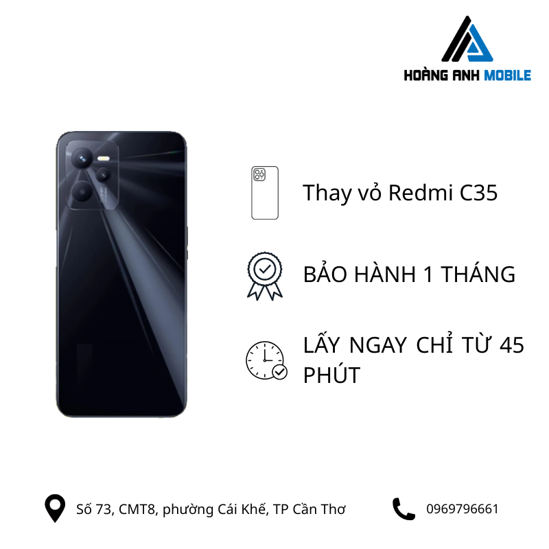 Thay vỏ Redmi C35
