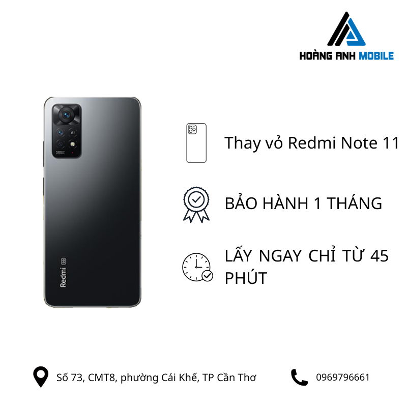Thay vỏ Redmi Note 11