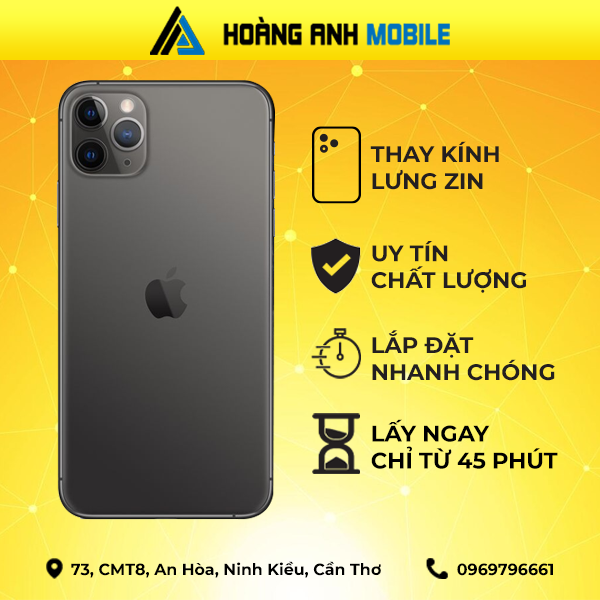 Thay kính lưng iPhone 11 Pro Max