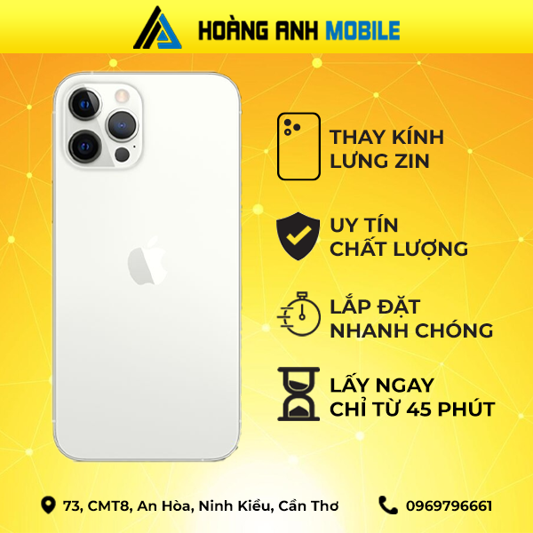 Thay kính lưng iPhone 12 Pro
