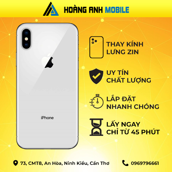 Thay kính lưng iPhone X