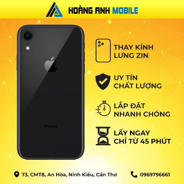 Thay kính lưng iPhone XR