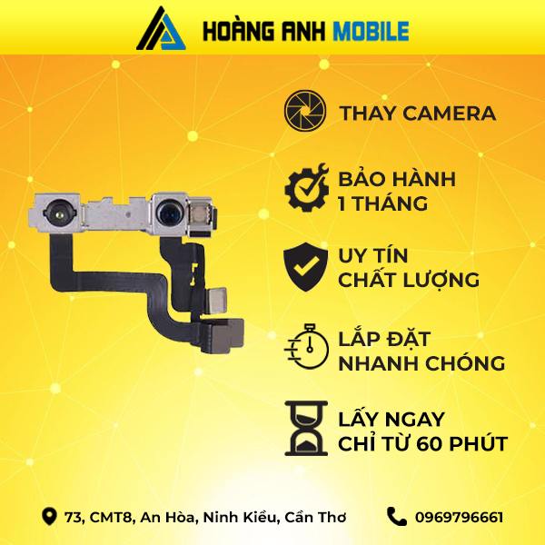 Thay Camera trước/Camera sau/Cap FaceID/Cap loa trong/Loa ngoài/Sạc/Dây nguồn iPhone Xr