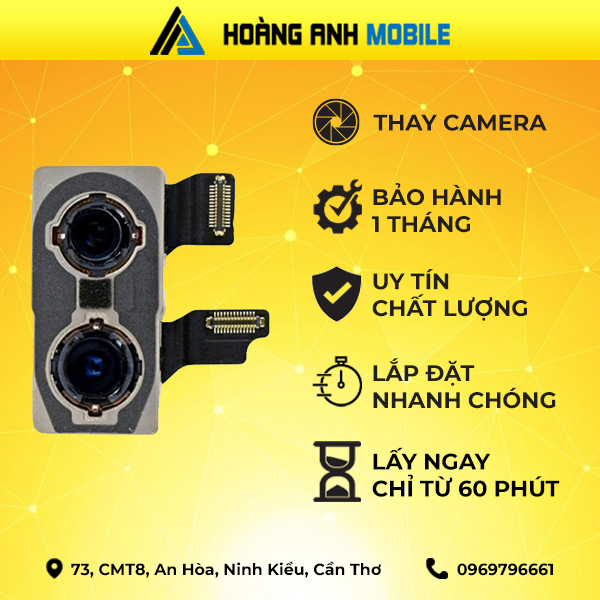 Thay phản quang/Camera trước/Camera sau/Cáp FaceID/Cáp loa trong/Loa ngoài/Sạc/Dây nguồn/Cụm mic trên iPhone 11