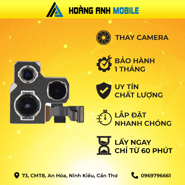 Thay Camera trước/Thay cáp FaceID/Thay camera sau/Cáp loa trong/Loa ngoài/Sạc/Dây nguồn iPhone 11 Pro