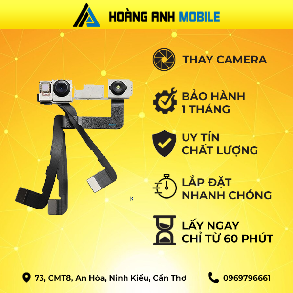 Thay Camera trước/Thay cáp FaceID/Thay camera sau/Cáp loa trong/Loa ngoài/Sạc/Dây nguồn iPhone 11 Pro