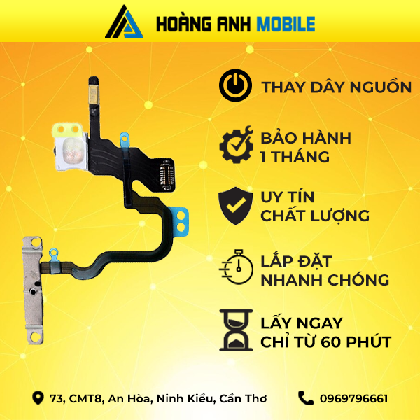 Thay camera trước/Camera sau/Cáp FaceID/Cáp loa trong/Loa ngoài/Sạc/Dây nguồn/Cụm mic iPhone X