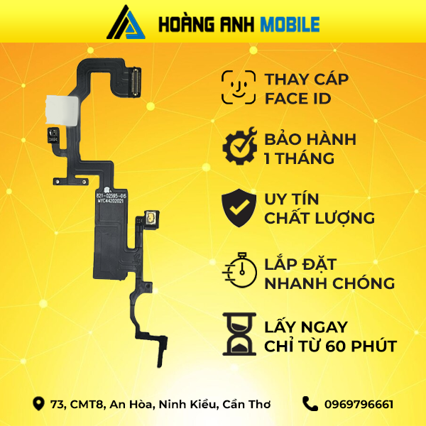 Thay camera trước/Cáp Face ID/Thay Camera sau/Cáp loa trong/Loa trong/Loa ngoài/Thay sạc/Thay dây nguồn iPhone 12 Pro Max