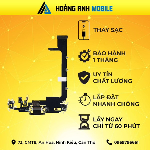 Thay camera trước/Thay FaceID/Thay Camera sau/Cáp loa trong/Loa ngoài/Thay sạc/Dây nguồn iPhone 11 Pro Max