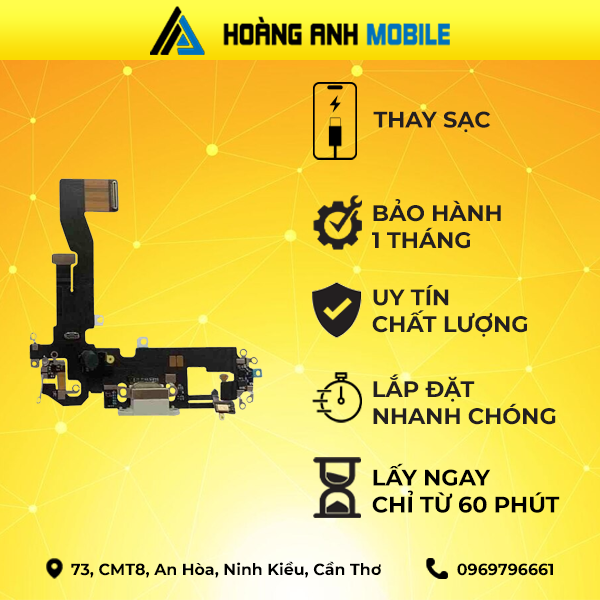 Thay cáp FaceID/Camera Sau/Cáp loa trong/Loa ngoài/Thay sạc/Thay dây nguồn iPhone 12