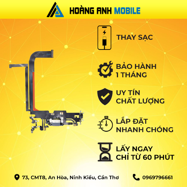 Thay camera sau/Thay cáp loa trong/Thay sạc iPhone 13 Pro Max