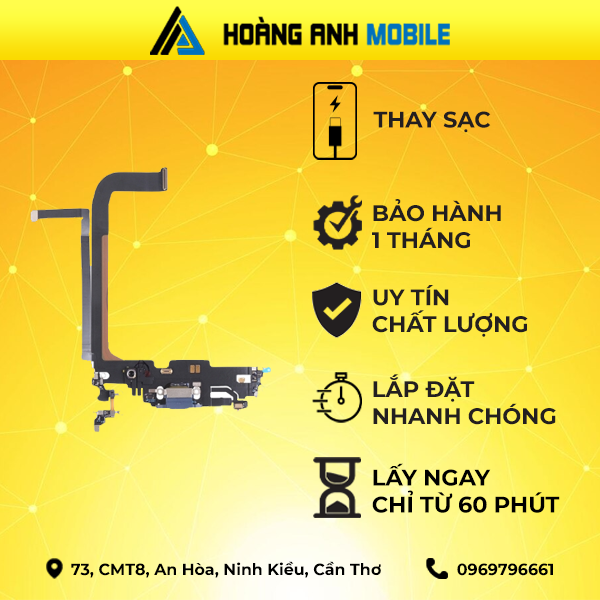 Thay camera trước/Camera sau/Cáp loa trong/Thay sạc iPhone 14 Pro