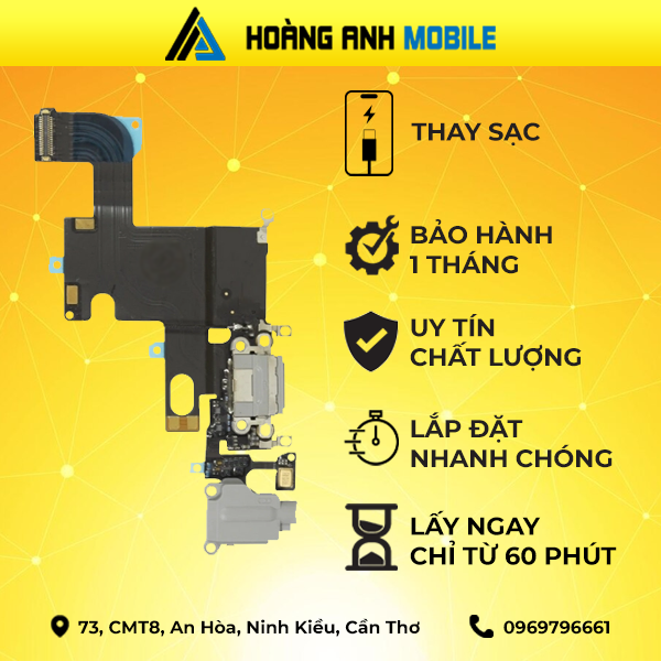 Thay Home/Camera trước/Camera sau/Cáp loa trong/Cáp loa ngoài/Sạc iPhone 6