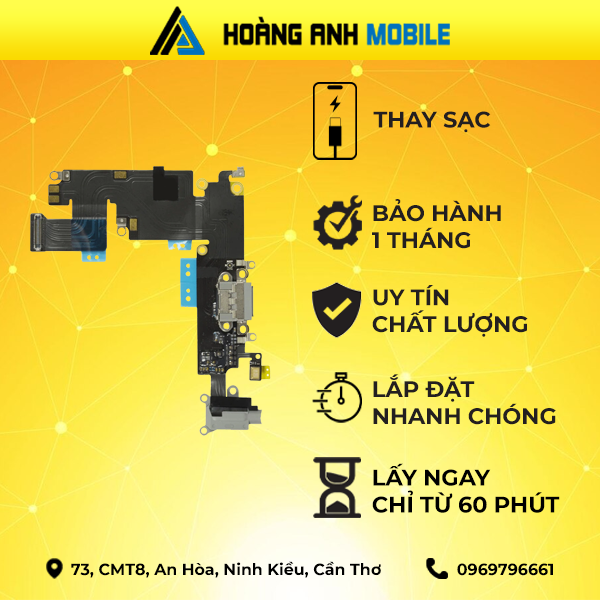 Thay Home/Camera trước/Camera sau/Cáp loa trong/Loa ngoài/Thay sạc/Thay dây nguồn iPhone 6s pLus