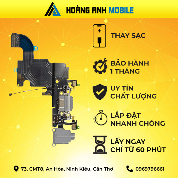 Thay Home/Camera trước/Camera sau/Cap loa trong/Loa ngoài/Sạc/Dây nguồn iPhone 6s