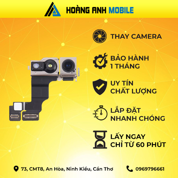 Thay camera trước/camera sau/sạc iPhone 15 Pro Max